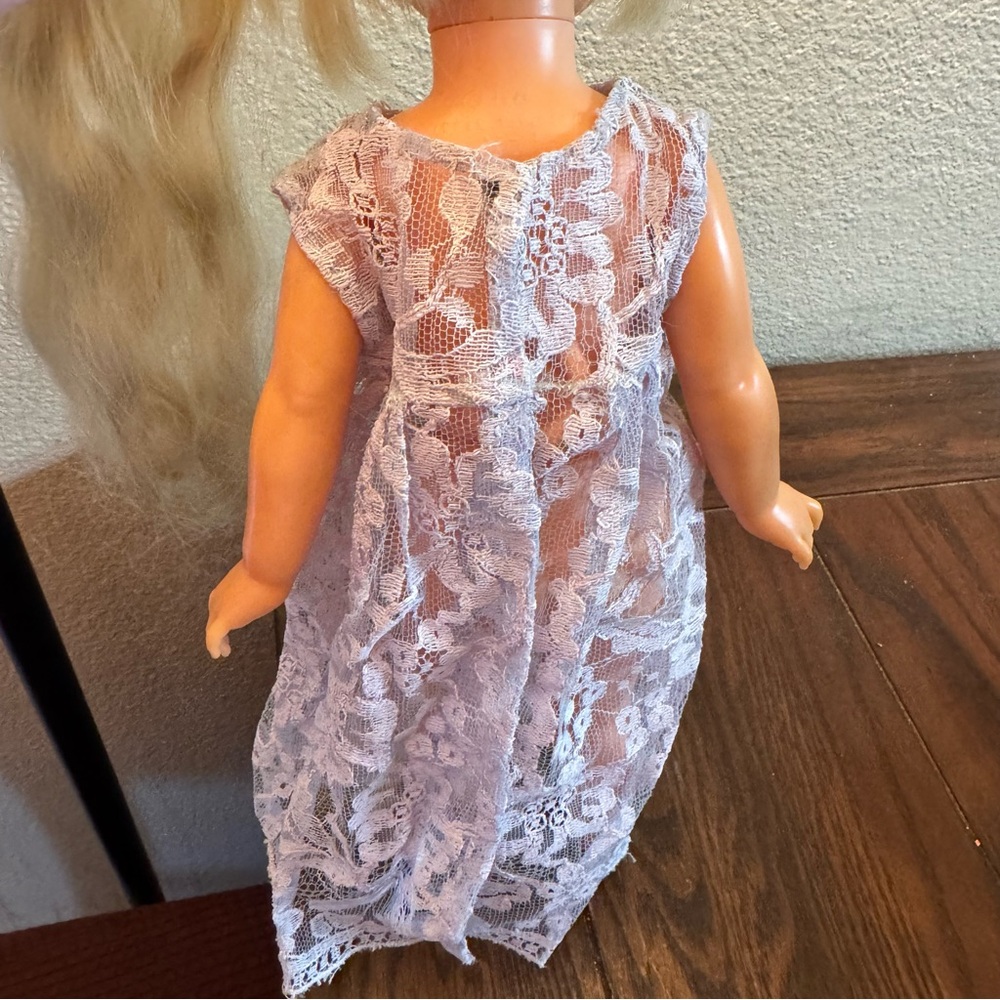 vintage ideal 15” chrissy or velvet doll clothes Lace Dress - Picture 3 of 5